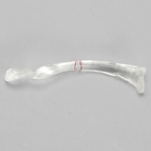 Clavicle with Scribed Fracture Line, Solid Clear Plastic