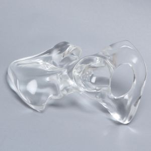 Hemi Pelvis, Solid Clear Plastic, Left