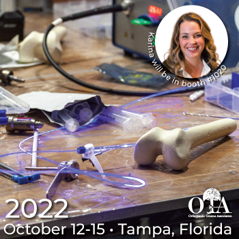 Karina is representing Sawbones in booth 1020 at The 38th Annual @otatrauma Meeting. She looks forward to seeing you all and discussing how we can support your medical education, sales training, and product demonstration goals!