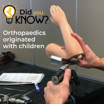 Did you know that orthopaedics originated with children?