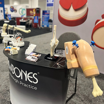 First Day of AOSSM 2022 Sawbones Booth